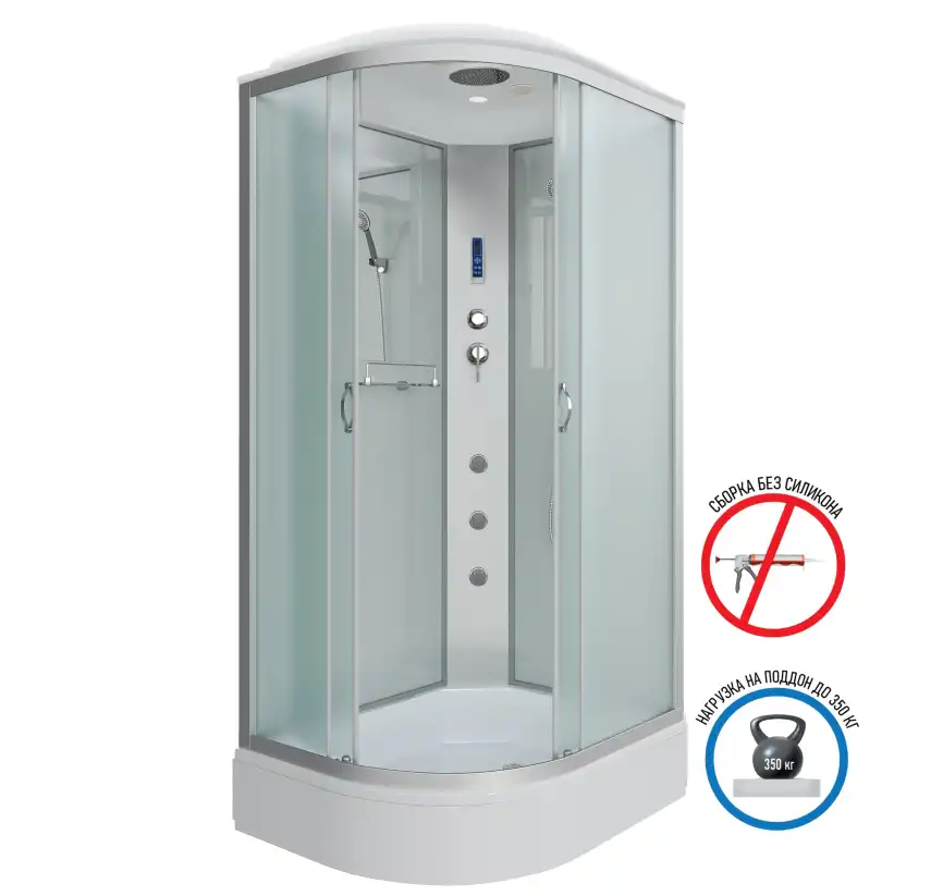 Душевая кабина Niagara Classic 90х80х215 NG-33984-14RF средний поддон, с гидромассажем, 339844RF фото 1