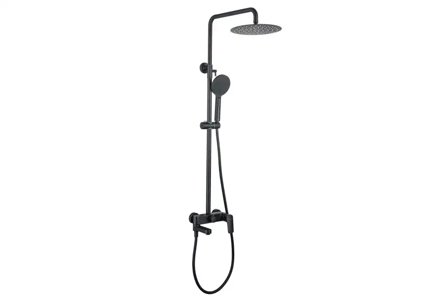 Душевая система Aquatek ВЕГА AQ2040MB, Черный матовый фото 1