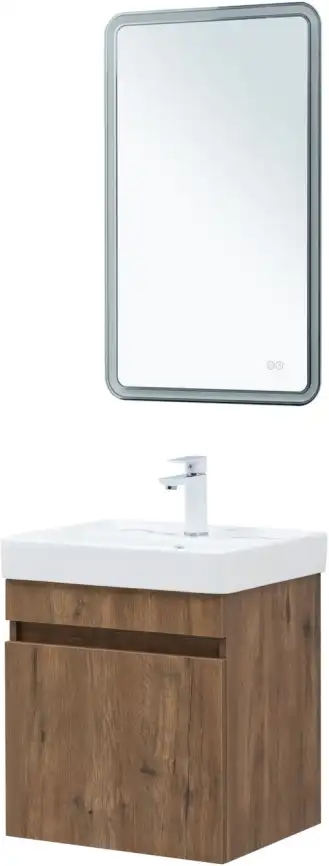 Тумба под раковину Aquanet Оптима 50 дуб рустикальный , 344794 фото 12