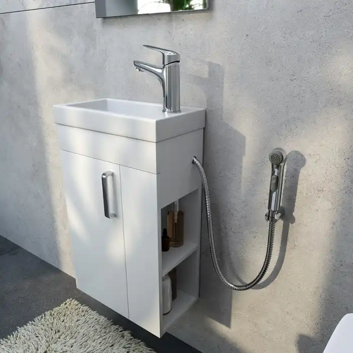 Смеситель для раковины IDDIS Torr TORSB00i08 с гигиеническим душем цвет, Глянцевый хром фото 3