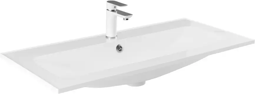 Раковина Aquanet Арт 100 318926 прямоугольная, Белая глянцевая фото 1