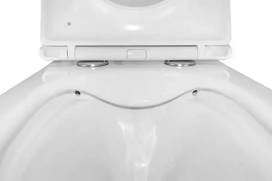 Подвесной унитаз безободковый Azario Teramo  AZ-0053 , с сидением микролифт, цвет белый фото 9