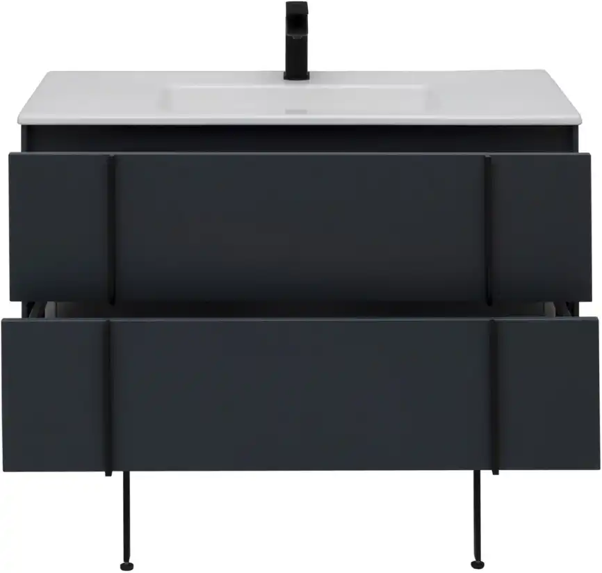 Тумба под раковину Allen Brau Reality 100 1.32007.AM антрацит матовый фото 13