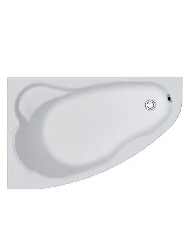 Акриловая ванна Marka One Lil 140х90 Асимметричная белая Левая 01лил1490л фото 1