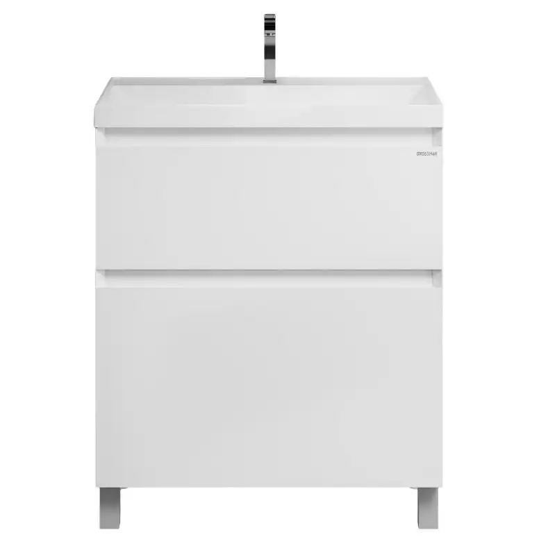 Тумба под раковину Grossman Меркадо 70 напольная, белая матовая (107072) фото 3
