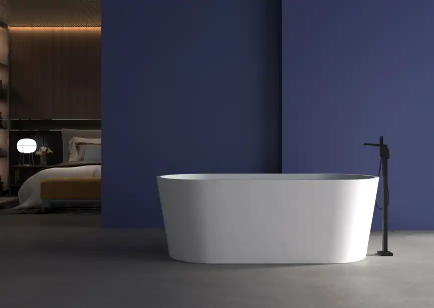 Акриловая ванна Abber 170х80 AB9209, отдельностоящая, Белая глянцевая фото 2