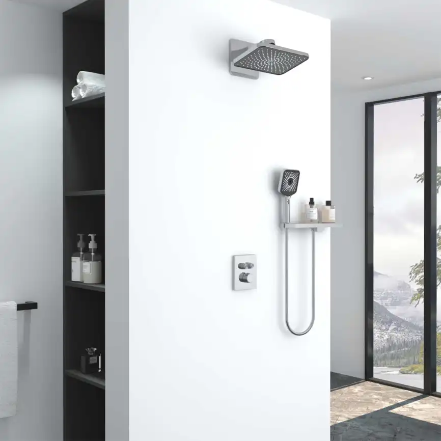 Душевая система  Vincea Inspire VSFW-3I21MT4RCH VSFW-3I21MT4RCH  с термостатом, встраиваемая, хром фото 1