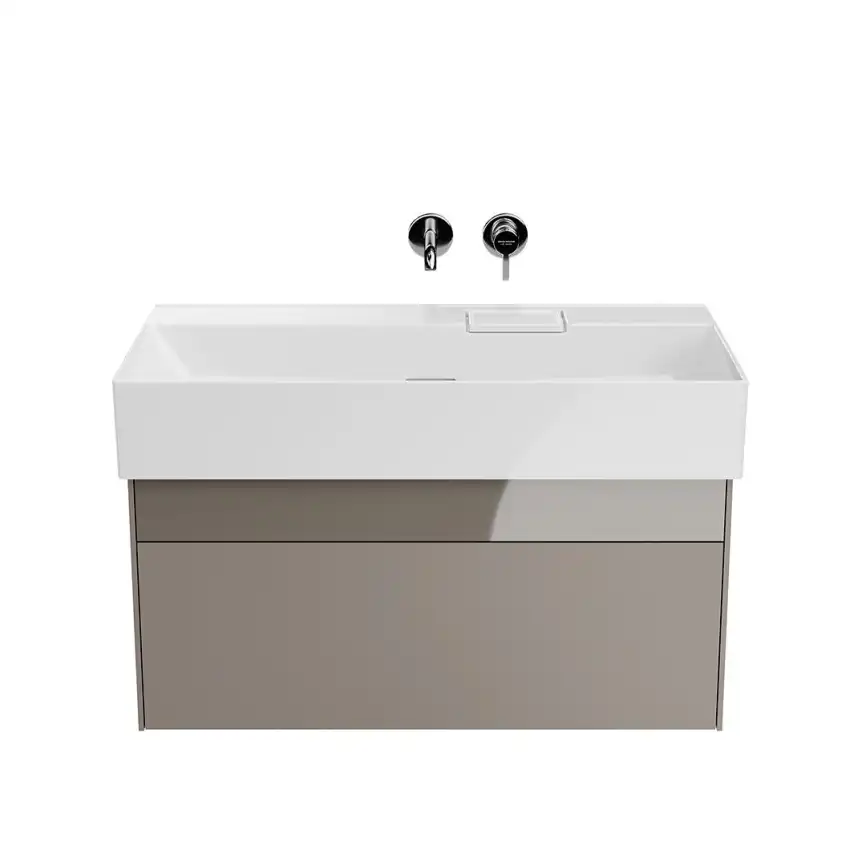 Тумба под раковину Kerama Marazzi LOGICA 90 см, LOG.90.2\SAN подвесная, Песчаный фото 2