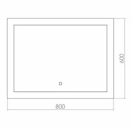 Зеркало Azario Норма 80х60 ФР-00000844 с подстветкой, сенсорный выключатель с функцией диммера фото 3