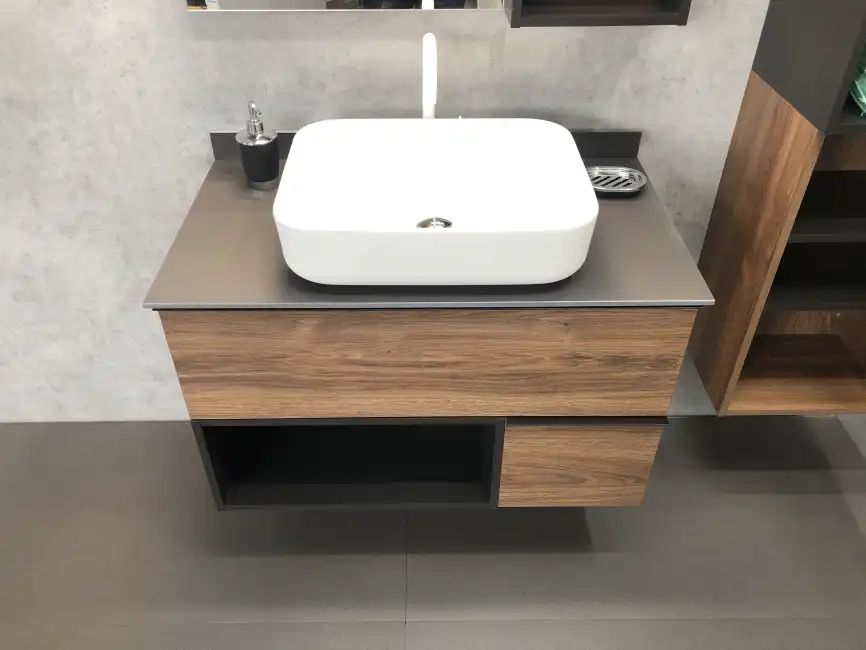 Тумба с умывальником Comforty Штутгарт 90 Дуб темно-коричневый, 00-00002868 фото 6