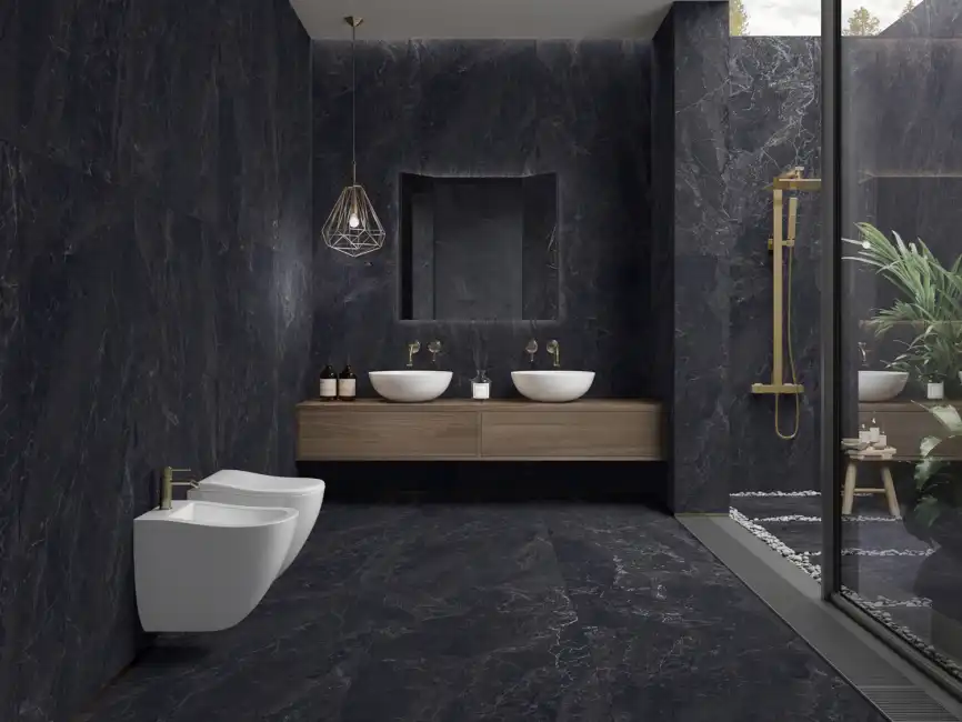 Керамогранит AZARIO TURKISH NERO 80х160 Carving (P231123008C) фото 5