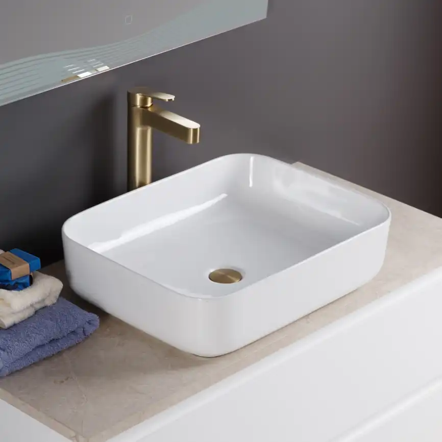 Раковина накладная BelBagno 505х395х130 BB1304, цвет Белый фото 3