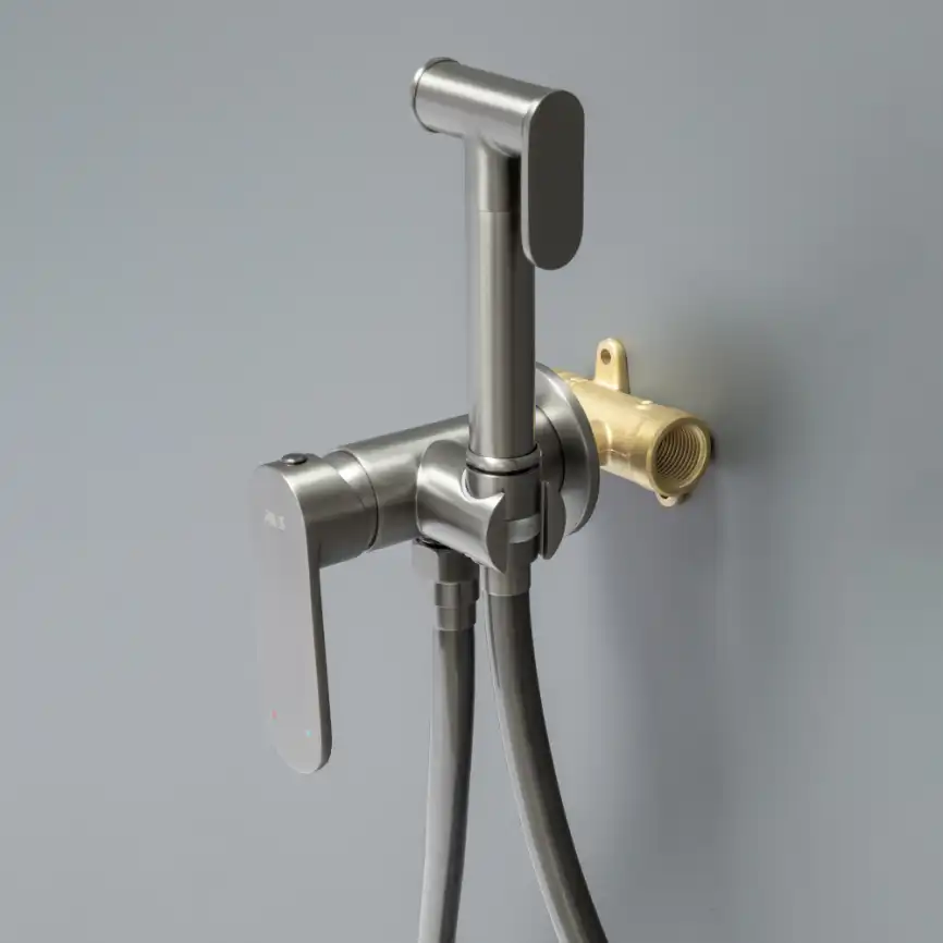 Гигиенический душ со смесителем AVS Beauty оружейная сталь, 811-531-GM фото 3