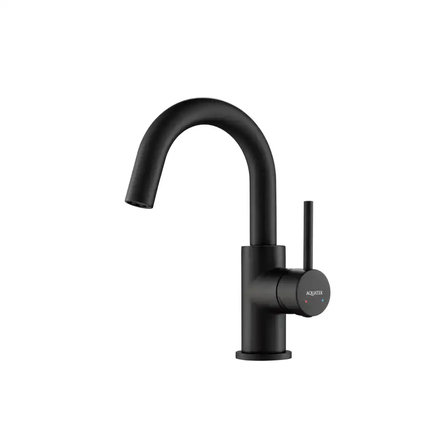 Смеситель для раковины Aquatek Европа AQ1307MB, Черный матовый фото 1