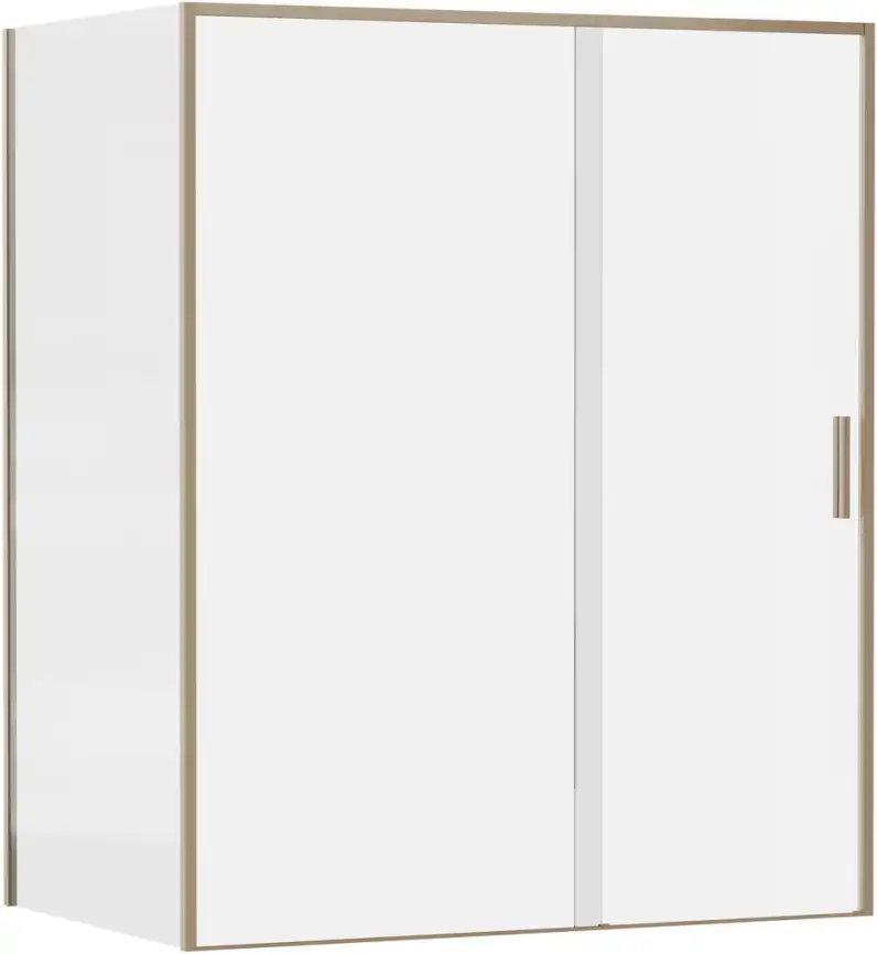 Душевой уголок Aquanet Pleasure Evo 160x100 AE65-160x100-GBT профиль золото-никель браш, прозрачное стекло фото 1