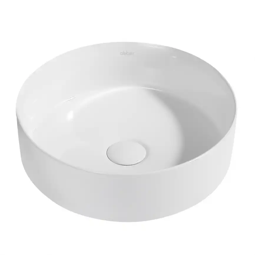 Раковина накладная ABBER BEQUEM 36х36х12 AC2108, круглая, белая фото 1