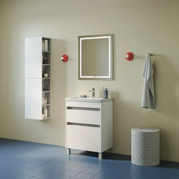 Тумба с раковиной IDDIS Zodiac X 60, напольная, Белая, ZDX60WFi95K фото 9