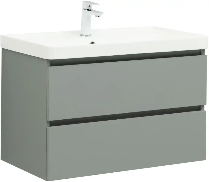 Тумба под раковину Aquanet Вега 2.0 80 мисти грин, подвесная, 337961 фото 1