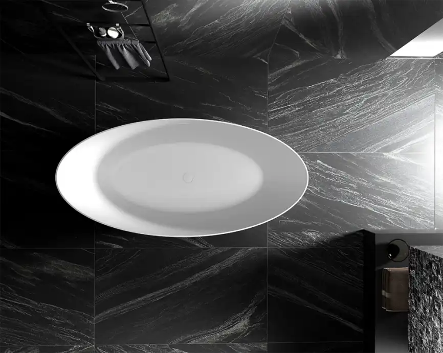 Акриловая ванна Abber 170х80 AB9374-1.7, отдельностоящая, Белая глянцевая фото 4