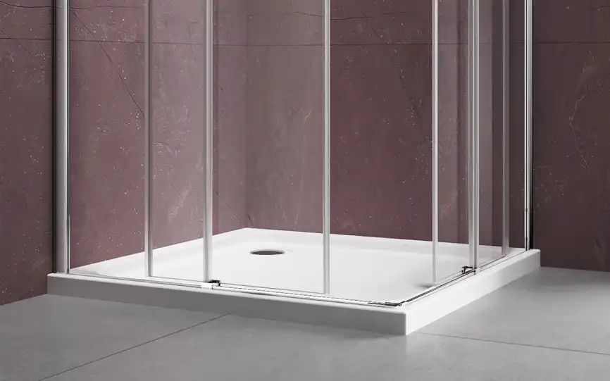 Душевой уголок Vincea Dice 100х100 VSS-4D100CL, профиль хром, стекло Прозрачное фото 2