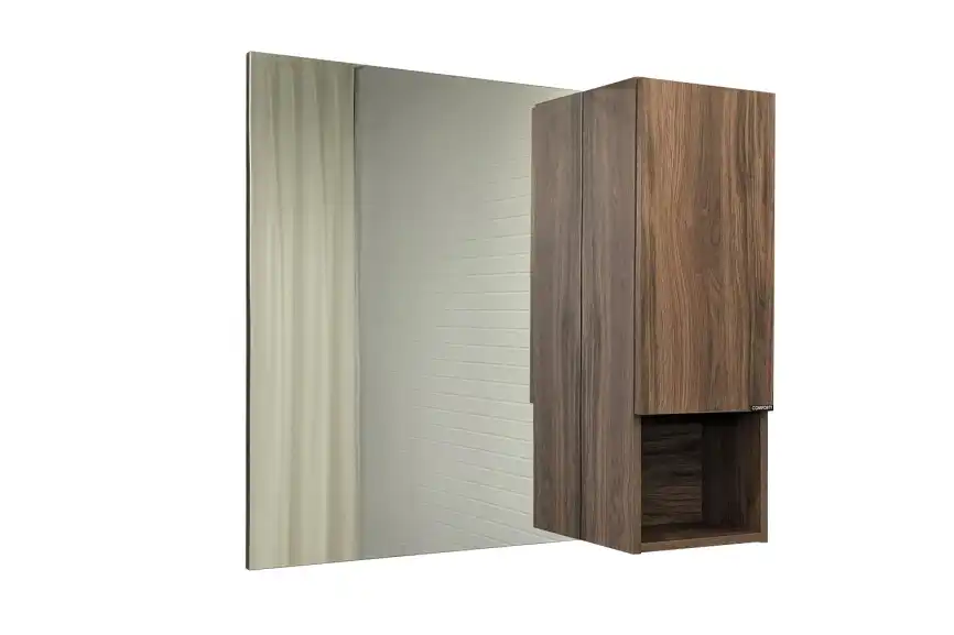 Зеркало-шкаф Comforty Бордо 90 Дуб темно-коричневый, 00-00006663 фото 2