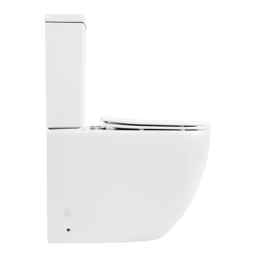 Напольный унитаз BelBagno AMANDA BB051CPR, безободковый, Белый фото 2