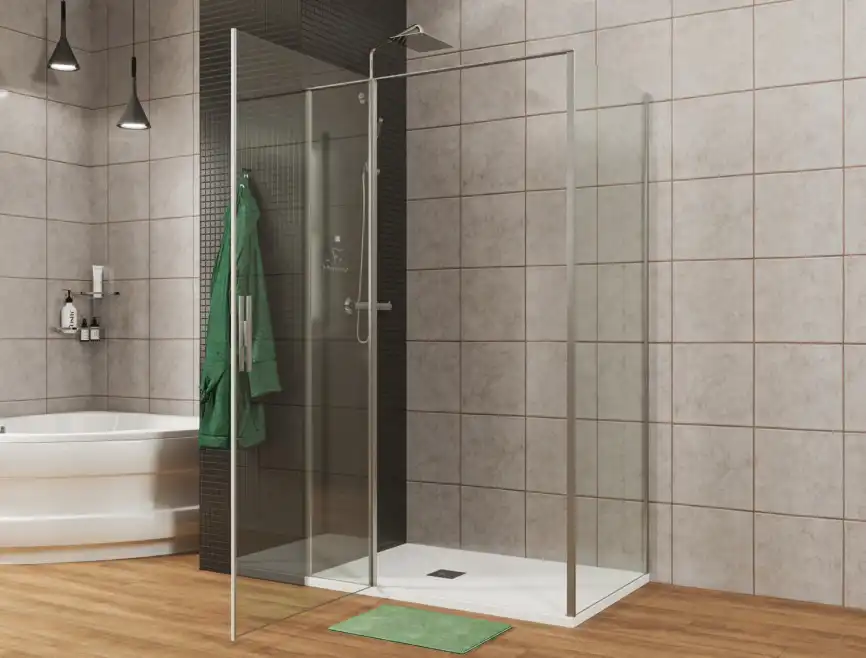 Душевой уголок Allen Brau Priority 90x100 3.31001.00 + 3.31019.00 хром фото 8