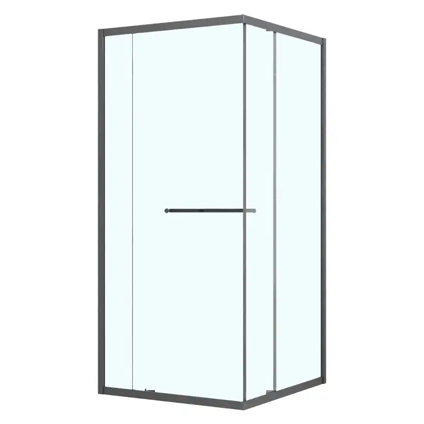 Душевой уголок Azario 90х90 AZ-L47-90-MGR-CL, профиль графит матовый, стекло Прозрачное фото 2