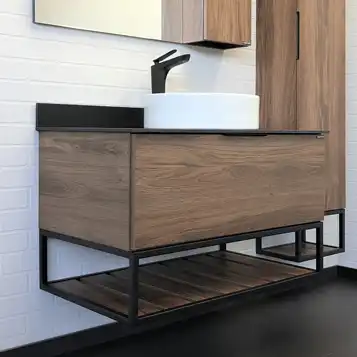 Тумба с умывальником Comforty Порто 90 Дуб темно-коричневый, 00-00008927 фото 1