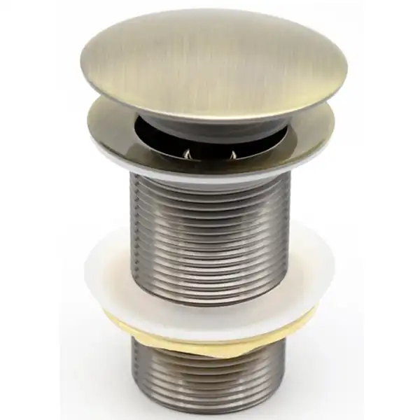 Донный клапан для раковины CeramaLux RD008 без перелива, Бронза фото 1