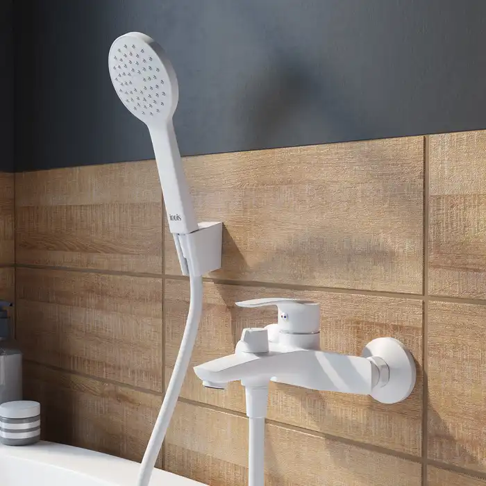 Смеситель для ванны IDDIS Ray RAYWT02i02  цвет, Матовый белый фото 4