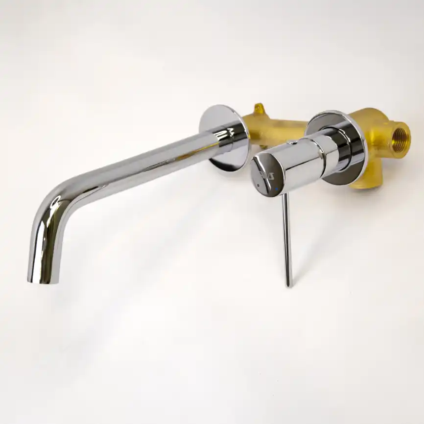 Смеситель для раковины AVS Slimmer 811-102-CR встраиваемый, с внутренней частью, хром фото 5