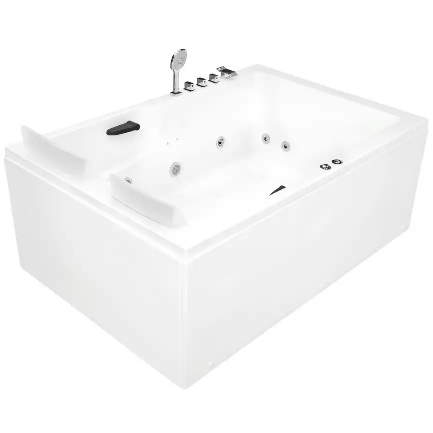 Акриловая ванна Gemy G9061 B R 181х121 с гидромассажем, правая фото 1