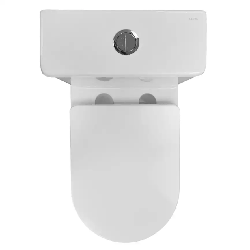 Унитаз-моноблок Azario Terni AZ-8618M безободковый, в комплекте с сиденьем микролифт, Белый мрамор фото 10