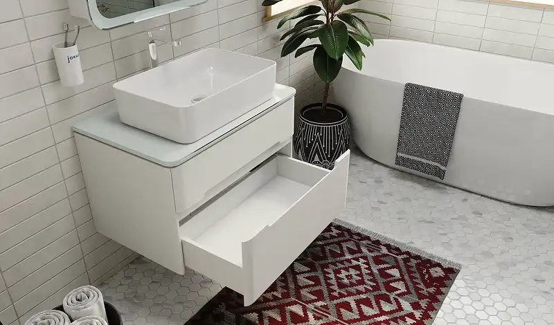 Тумба под раковину Jorno BOSKO 75 Bos.01.75/P/W Белая фото 6