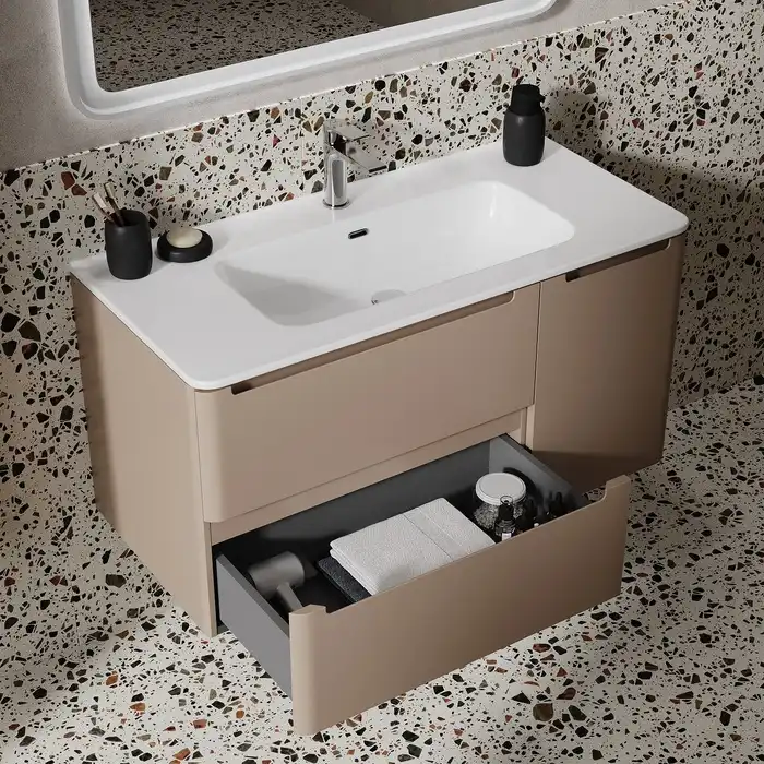 Тумба с раковиной IDDIS Edifice 100, подвесная, Капучино, EDI10C0i95K фото 13