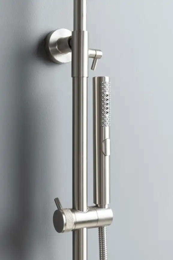 Душевая система Allen Brau Fantasy 5.11001-BN для душа без излива, термостатическая, с верхним душем, Никель браш фото 6