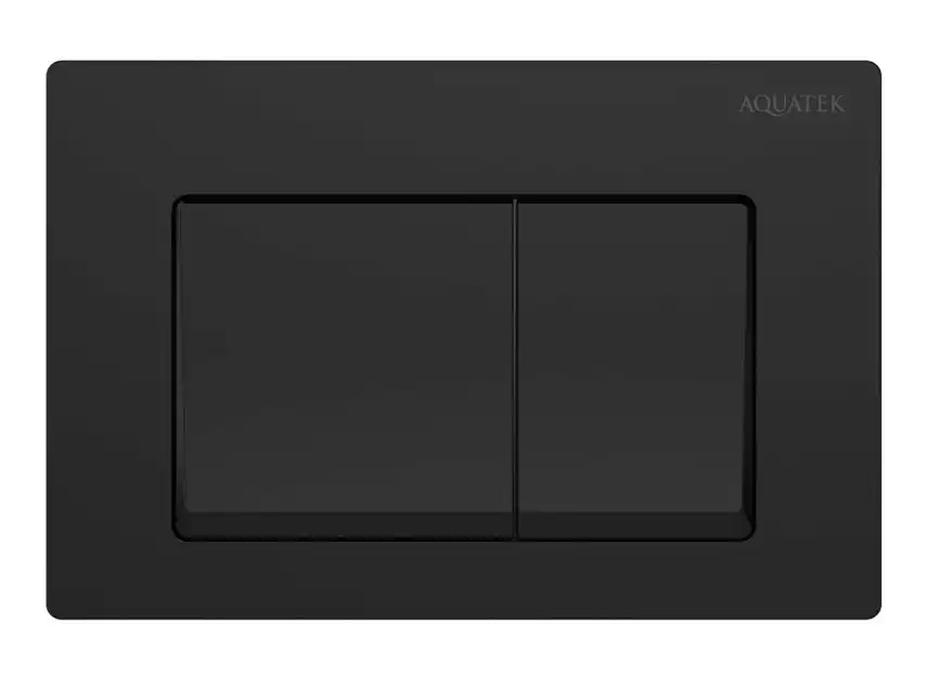 Кнопка смыва Aquatek Small TDI-0000007, Черный матовый фото 1