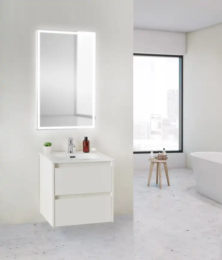 Тумба под раковину BelBagno KRAFT 39-500/390-2C-SO-BO подвесная Bianco Opaco фото 11
