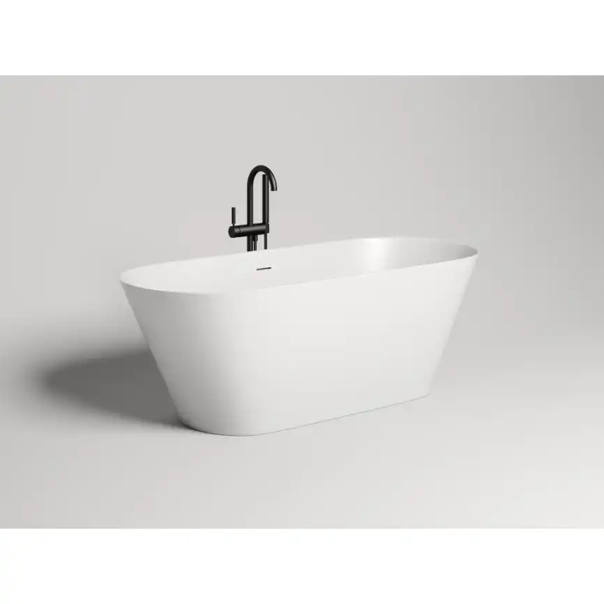 Ванна Salini Mona 170х70 102922M из материала S-Stone, Белая матовая фото 1