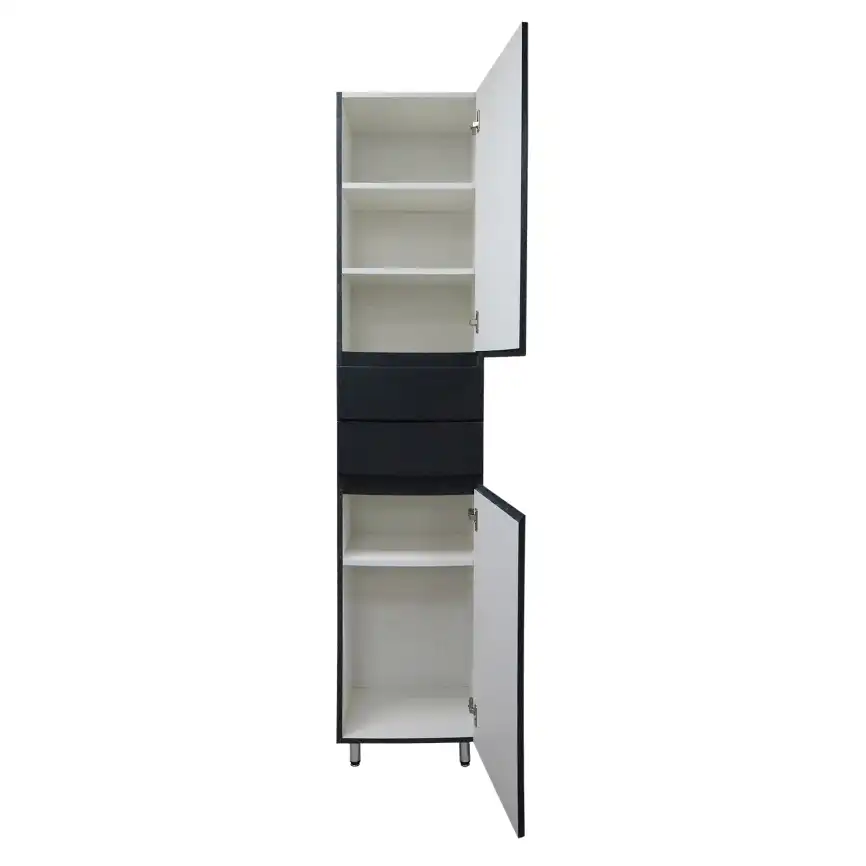 Шкаф-пенал Azario Эстима 40 CS00094561 правый напольный, Графит фото 4