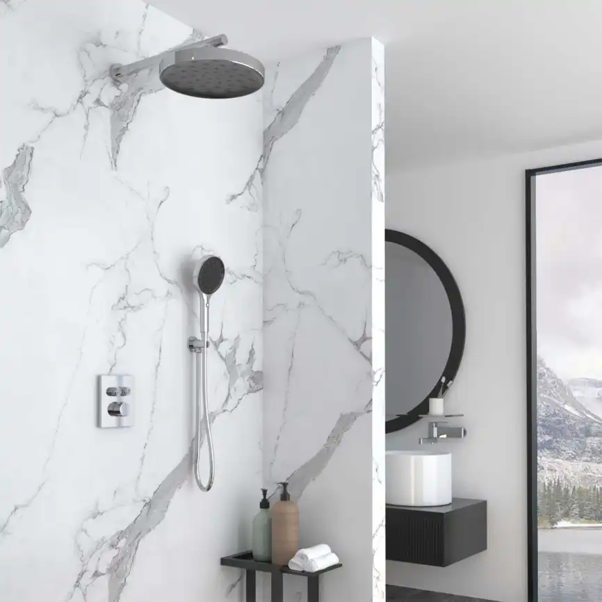 Душевая система  Vincea Inspire VSFW-3I21MT2CH VSFW-3I21MT2CH  с термостатом, встраиваемая, хром фото 1