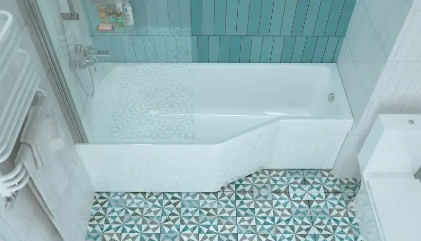 Акриловая ванна Marka One CONVEY 170х75 01кон1775л левая, Белая фото 2