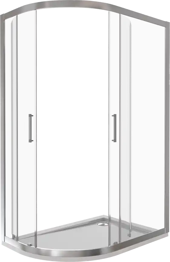 Душевой уголок Good Door LATTE R-120-C-WE профиль Белый стекло прозрачное фото 2