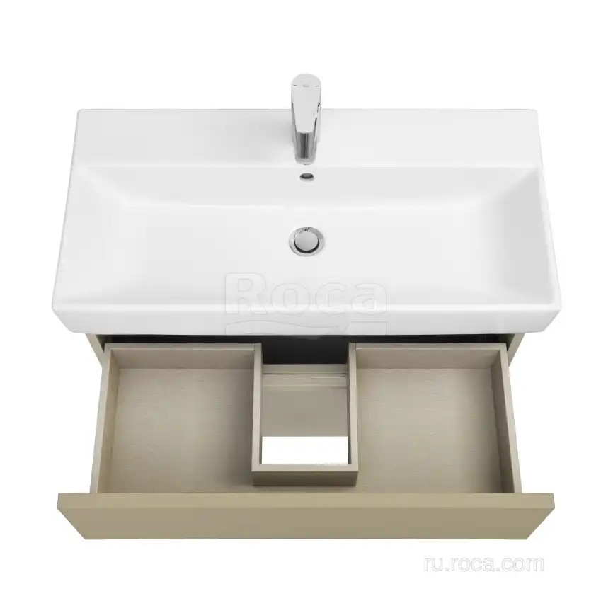Тумбы под раковину Roca Oleta 80 A857640515 подвесная, цвет, Капучино фото 4