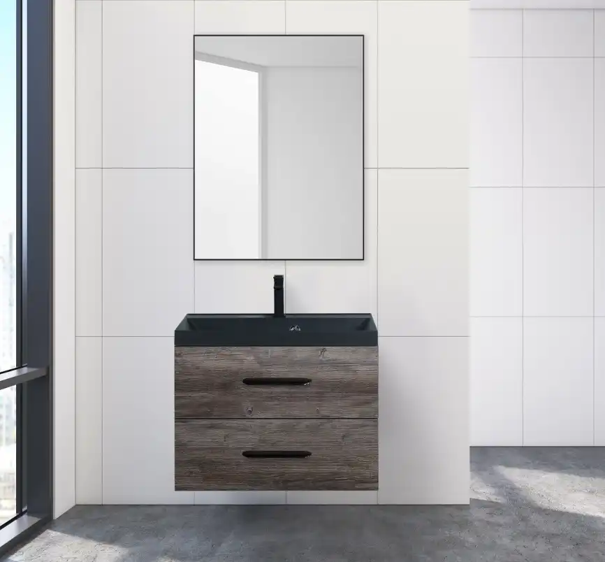 Зеркало BelBagno SPC-AL 60х80 SPC-AL-600-800 Nero без подсветки, Черный фото 9