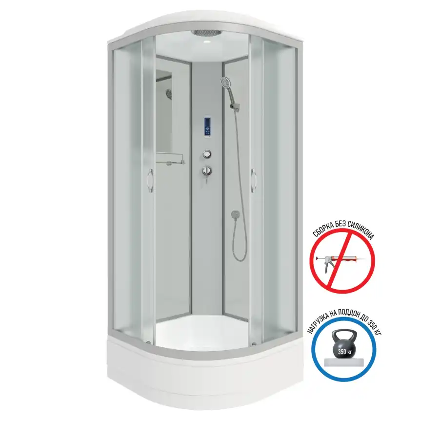 Душевая кабина Niagara Classic 100х100х215 NG-3302-14P средний поддон, без гидромассажа, 33021424P фото 1