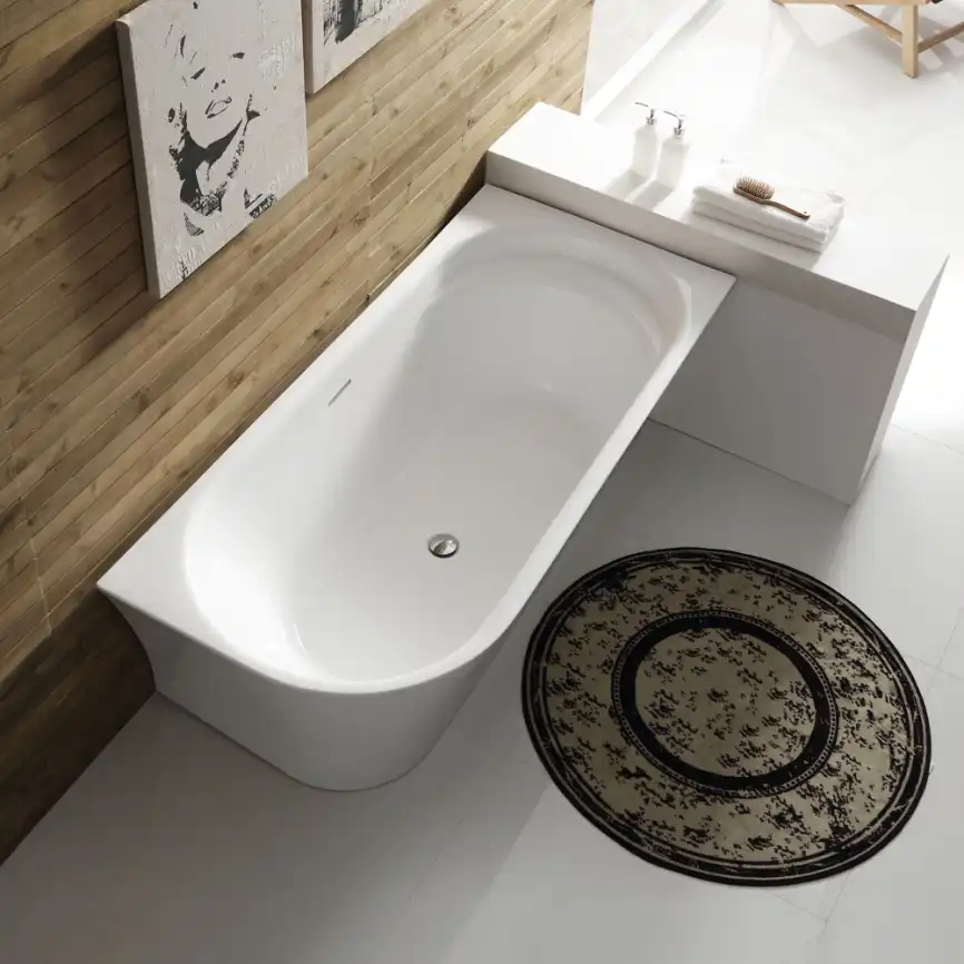 Акриловая ванна BelBagno 150х80 BB410-1500-780-R правая, пристенная, Белая фото 3