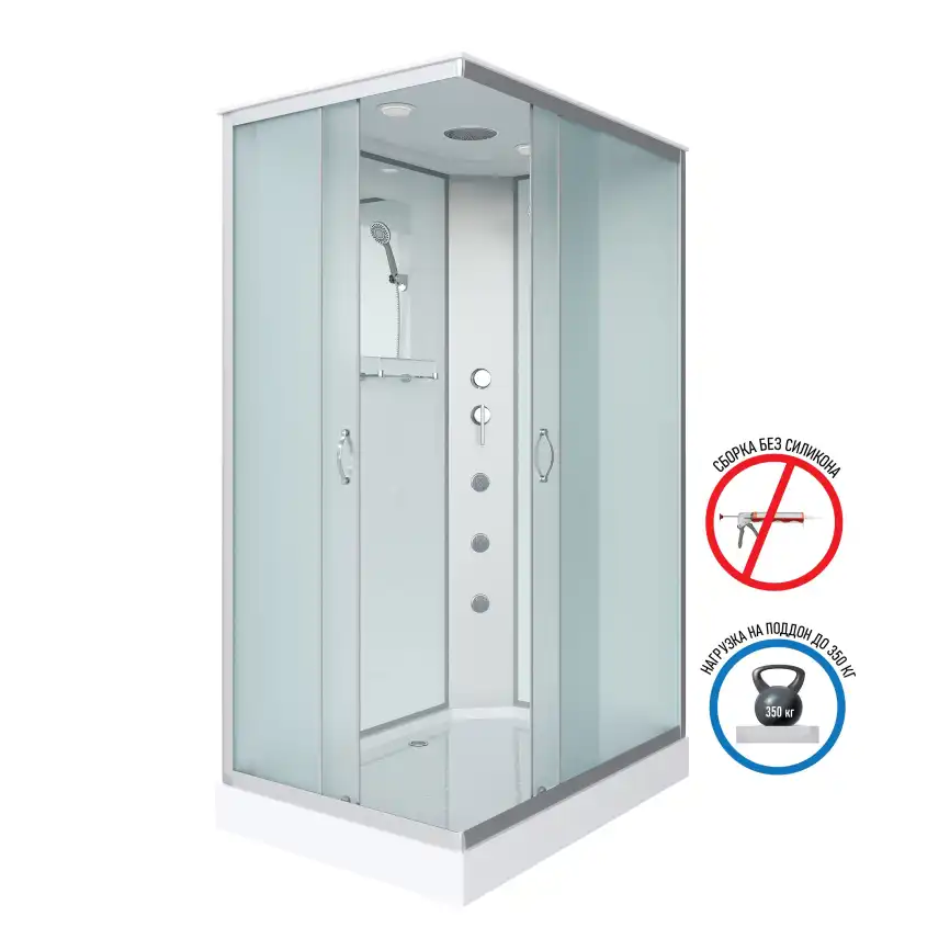 Душевая кабина Niagara Classic 120х80х215 NG-43285-14QG низкий поддон, с гидромассажем, 432853QG фото 1