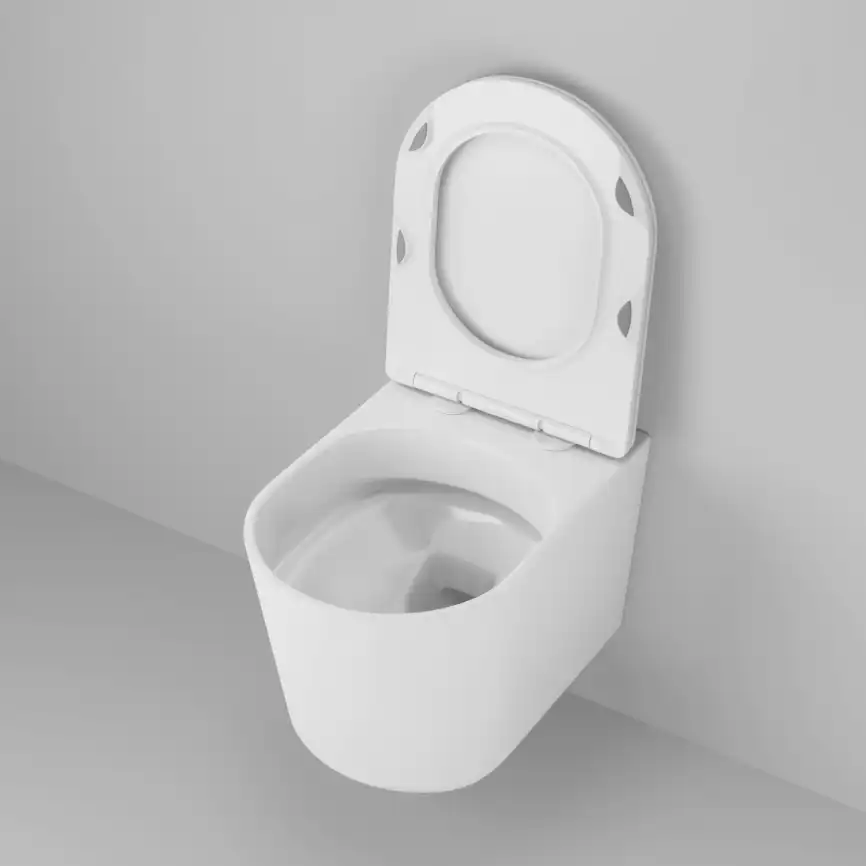 Унитаз подвесной Grossman Thin Rim GR-5602S безободковый, Белый глянцевый, с тонкой крышкой,микролифт фото 3